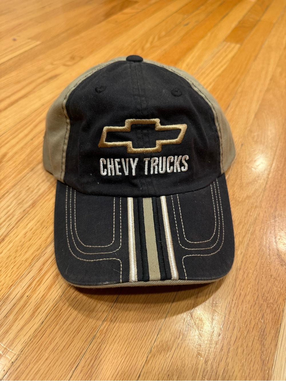 Chevy Trucks Black and Tan Baseball Hat - Picture 2 of 4